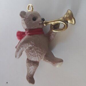 Hallmark Miniature Ornament- March of the Teddy Bears, 1995 box is torn